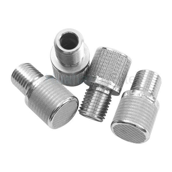 M18 External Thread 10μm Sintered Mesh Filter Element